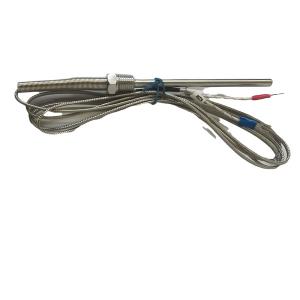 Quality K 2M Cable SS Probe 50mm Mini Connector Thermocouple 1/4'' NPT wholesale