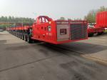 200T Hydraulic Multi Axis Low Flat Bed Semi Trailer With Jost Kingpin