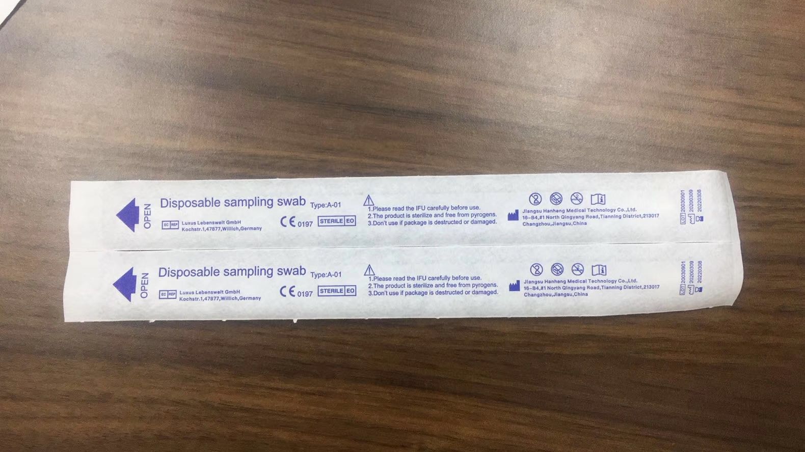 Disposable Medical ABS Rod Oropharyngeal Test Swab
