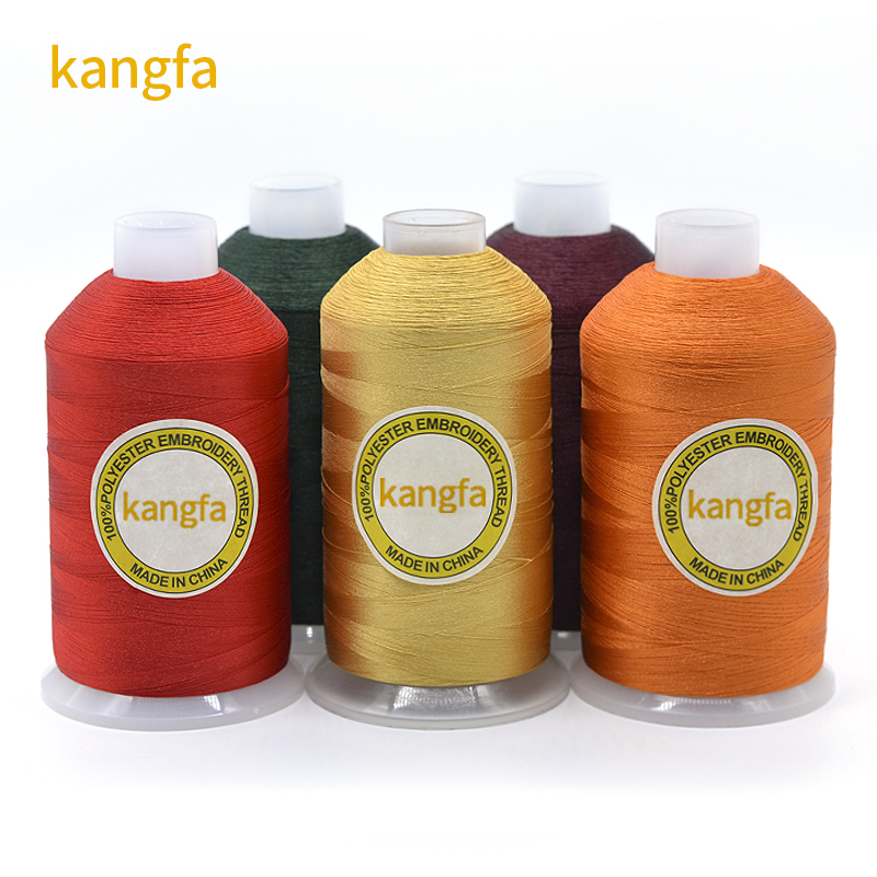 Embroidery Machine Thread Customized Big Cone Polyester Embroidery Threads 120D/2
