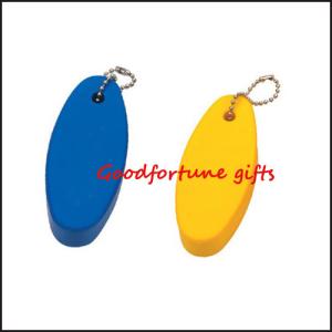 Quality promotion gift priinted logo PU Foam Floating Keychain wholesale