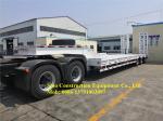 Sinotruk Heavy Duty Semi Trailers 3 Axles Low Bed Semi Trailer With Hydraulic