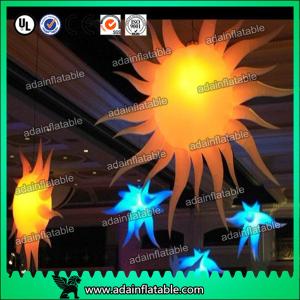 Quality 2M 210T Polyester Cloth Customized Infatable Sun With LED Light wholesale