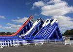 Customized Giant Inflatable Slide / Commercial Adult Inflatable Trippo Water