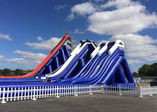 Customized Giant Inflatable Slide / Commercial Adult Inflatable Trippo Water