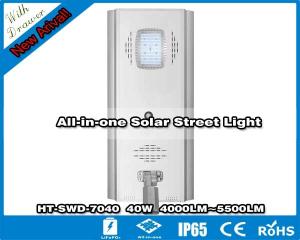 Quality HT-SS-D360 40W ALL IN ONE SOLAR STREET LIGHT, HIGH BRIGHTNESS, FACTORY PRICE,FAST ROI, wholesale
