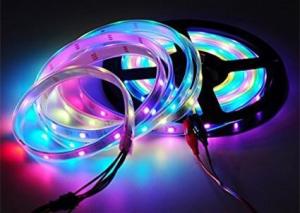 Quality Non Waterproof 5m Led Multi Color Changing Rope Lights 16.4ft 150 WS2812B White PCB wholesale