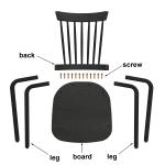 Windsor wood chair one set of two