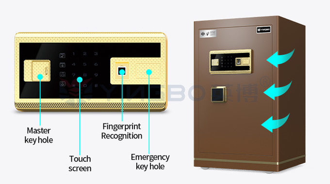 Smart Fingerprint Lock Safe Box For Office Security 39kg YB/N7-70