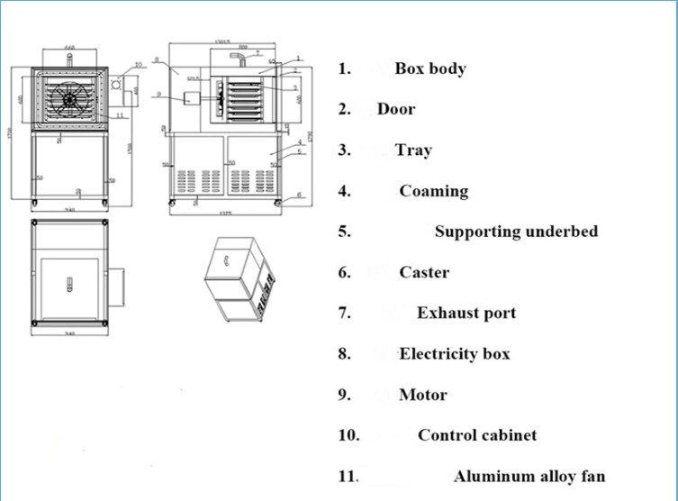 Individual Quick Liquid Nitrogen Blast Freezer 200KG 80kg/H