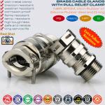 Metal Strain Relief Stress Relief PG Cable Gland, Brass Metric Cable Gland with