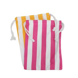 Quality Microfiber Yellow White Pink Striped Beach Towel 300gsm wholesale