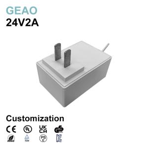 Quality 24V 2A AC Power Adapter For Massage Chair / Grinding Machine / Foam Machine wholesale