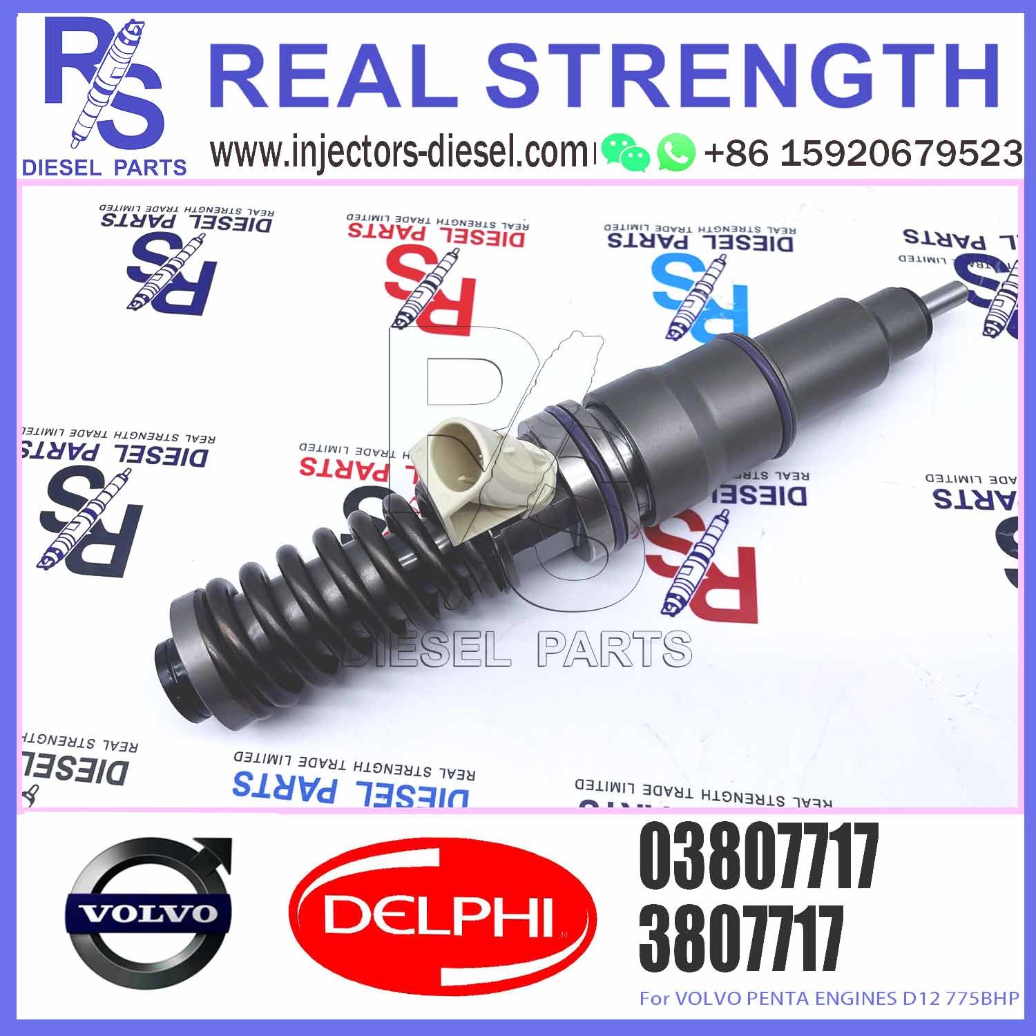 common rail injector 03807717 3807717 for V-O-L-V Penta D12 high quality auto parts injector nozzle 03807717 3807717