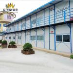 Modular Sandwich Panel Prefab House Double Slope Roof High Safety Performance