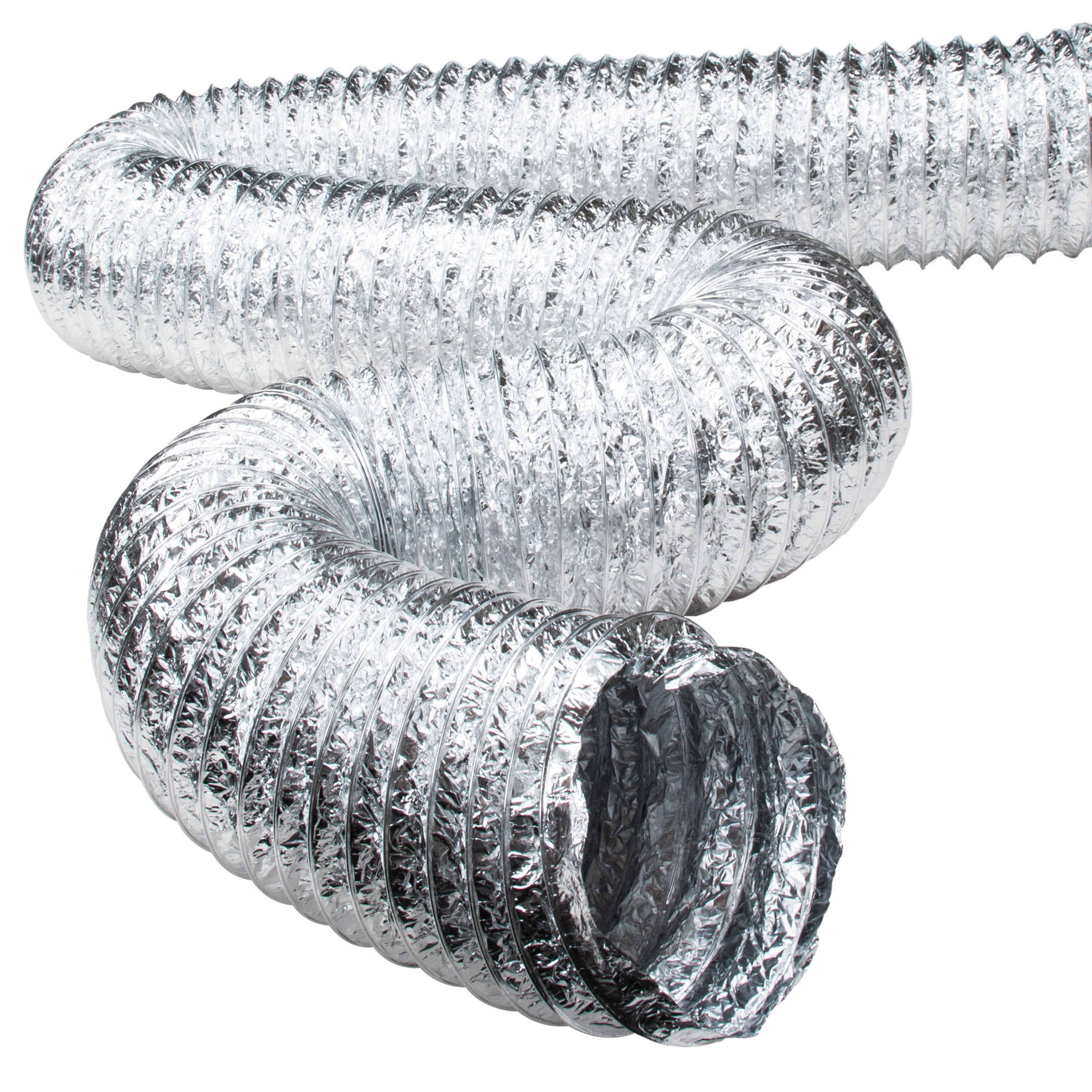 Customized Flexible Aluminum Air Duct 6 Inches X 10 Feet Fire Resistant