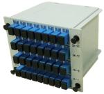 1x4 FBT Fiber Optic Splitters Plastic Insert Cassette Fused Biconical Taper
