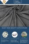 260gsm Mattress Quilting Fabric Linen Gray Polyester Knitted Jacquard Protective
