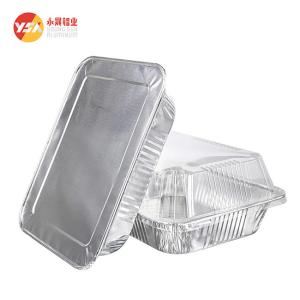 Quality 1000ml Aluminum Foil Pan 8011 Food Aluminium Foil Baking Container With Lid wholesale