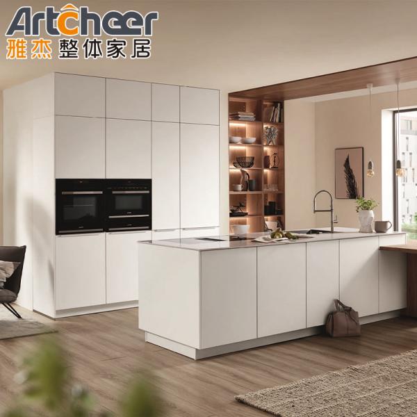 Philippines Apartment Kitchen Modern Style Solid Wood Melamine Kitchen Island