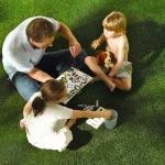 Fake Grass For Play Area Parvis Backyard Customized Size Easy Keeping