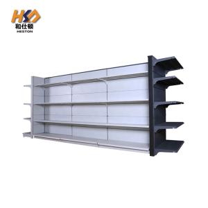 Quality Metal 4 Tier Gondola Supermarket Shelf Rack 30 X 60mm 1.65M Cold Rolled wholesale