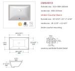 Ada Compliant Undermount Bathroom Sink Rectangle Soft Curve Inside Ceramic