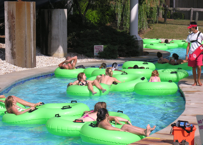 PLC Central Control Lazy River Water Park / Outdoor Aqua Park Equipment