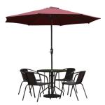 9 Foot Straight Coupling Bottom Pole Outdoor Beach Umbrella