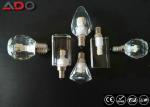 Clear Crystal Led Candle Light Bulbs Lm80 Dimmable Type 90lm / W 4000k