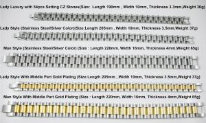 Quality High Quality 316L Stainless Steel Watch Band Strap Bracelets Collection wholesale