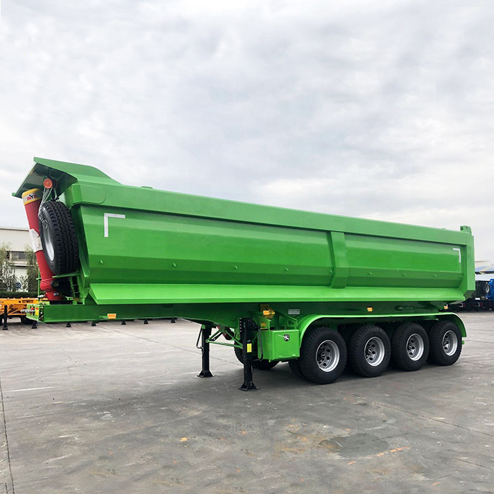 3 /4 /5 Tri Axle 35 Cubic Meter 40 Cbm 60 Tons 80ton Heavy duty Dump Truck U-shape Tipper Semi Trailer for Sale