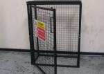 Black Powder Coating Gas Cylinder Cages Flexible / Foldable Easy Install
