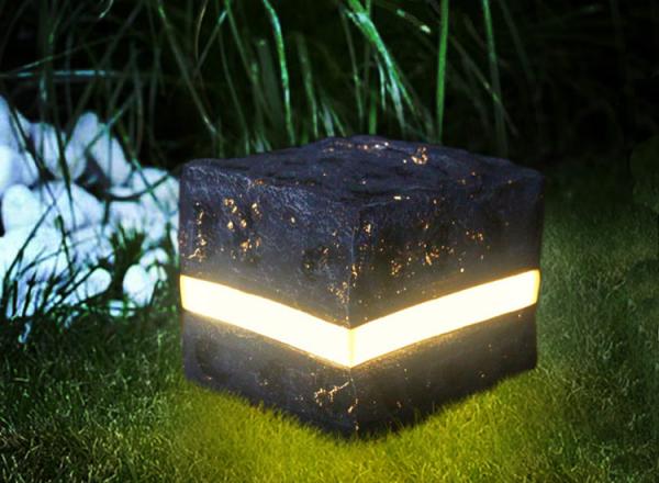 LED Stone lamp middle line luminous courtyard lawn lamp resin landscape lamp