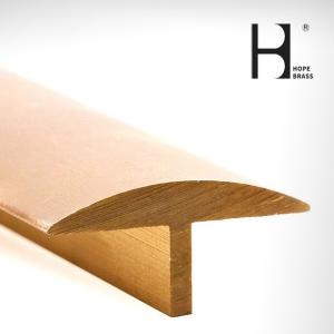 Quality T shape Yellow Golden Brass Used For Decorative Copper Material wholesale