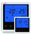 White / Blue Backlight Digital Fan Coil Thermostat Air Conditioning System