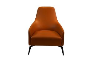Quality Brown Leisure Armchair Fabric Dining Armchair With Soft Padded Cushion wholesale
