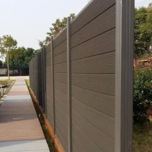 Quality Weather Resistant WPC Fence Panels 200 X 200 Mm Eco Outdoor Grey Composite Fence Panels wholesale