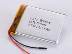 Quality High Capacity 3.7V 550mah 1C Discharge Current Lithium Polymer Battery for Electronic Products wholesale