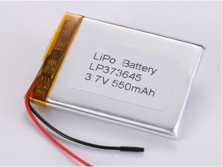 High Capacity 3.7V 550mah 1C Discharge Current Lithium Polymer Battery for