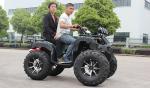 Air Cooled Four Wheeler Atv 44.9" Wheelbase , 150cc 4 Wheeler Quads For Adults