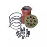 3 Piece Prestressing Concrete Anchorage Anchor Head Grip Clip 0.6' Wedge Barral