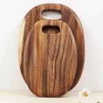 Smart Handled Acacia Wood Chopping Board 1cm Thickness