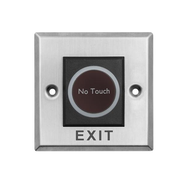 T4 Square Size 86*86mm Stainless Steel Touchless Infrared Exit Button with LED