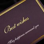 Bronzing Personalised Printed Cards