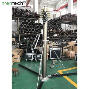 Quality 9m lockable pneumatic telescopic mast 100kg payloads NR-2200-9000-100L antenna telescopic mast poles wholesale