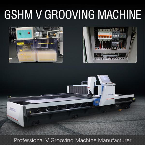 Air cooling High Speed Cnc V Grooving Machine For Signage & Stainless Steel
