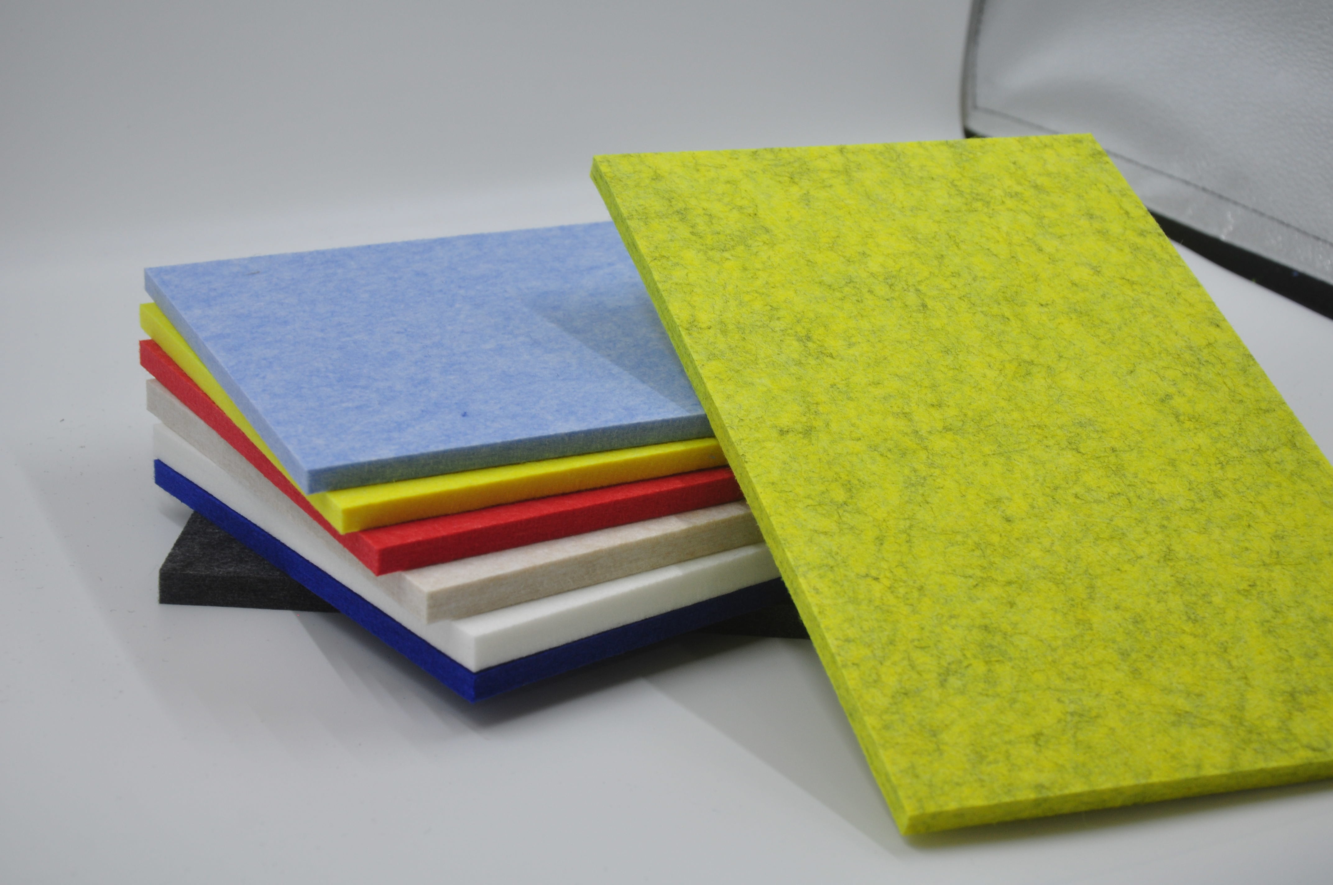 PET Square Acoustic Panels Soundproof Acoustic Felt Wall Panels For Office Home