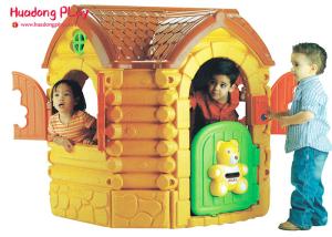 Quality Amusement Park Games Plastic Outdoor Fairytale Cottage Playhouse Eco Friendly 135x125x135 wholesale