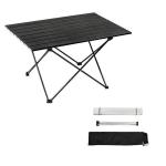 Roll-up Table, folding Plastic Wooden Design Coffee Lounge Patio Portable